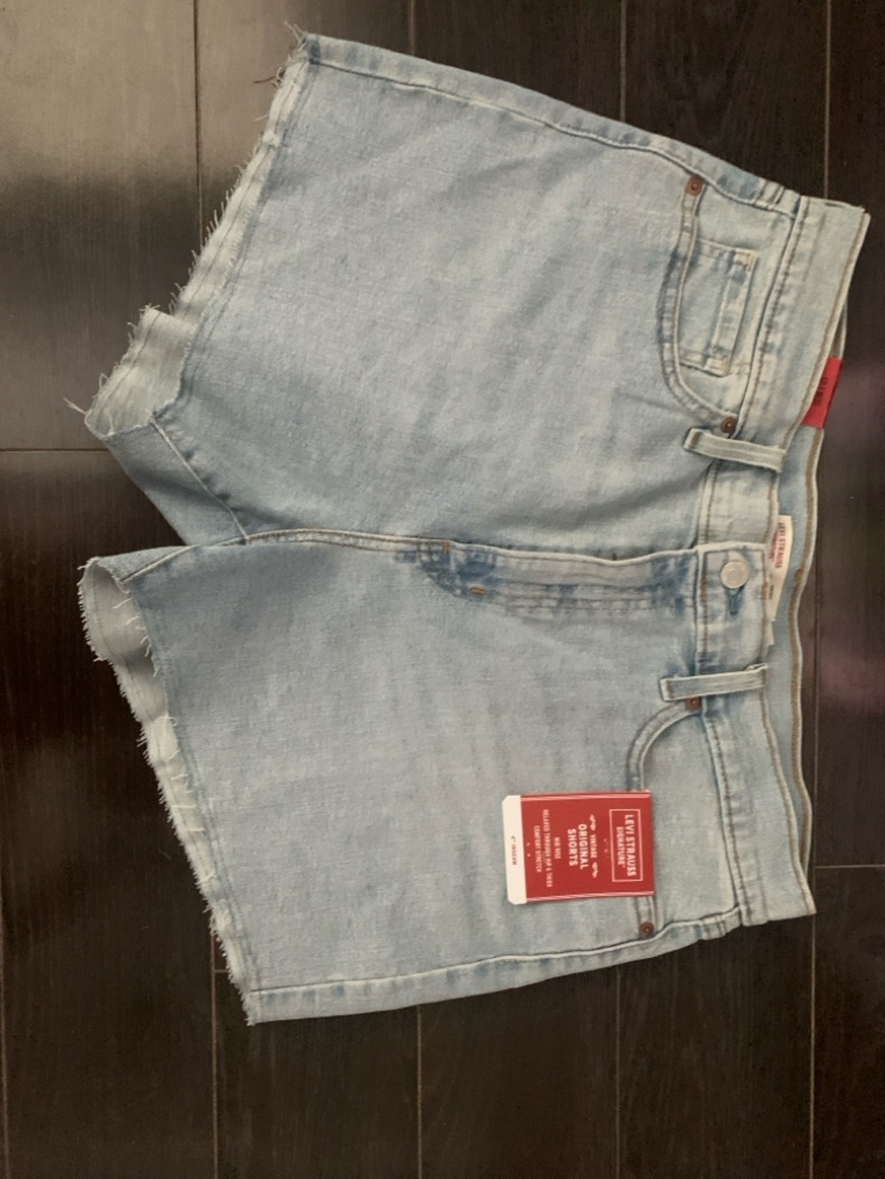 Levi's Light Blue Denim Cutoff Shorts - Women's - Picture 2 of 4